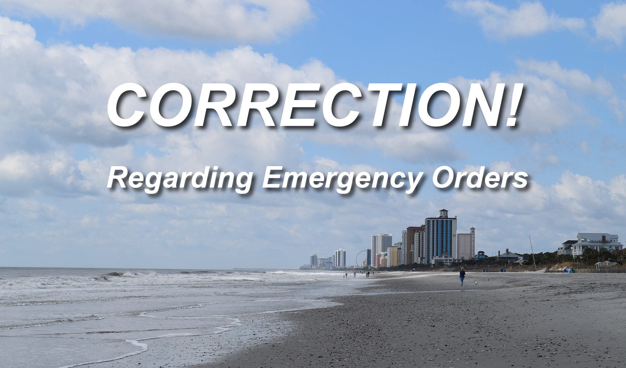 Correction Emergency Orders